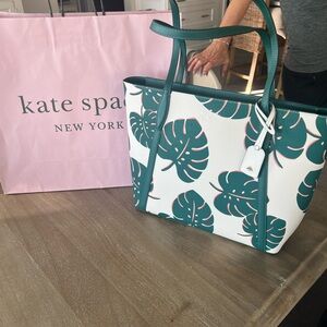 Kate spade monstera leaf large tote